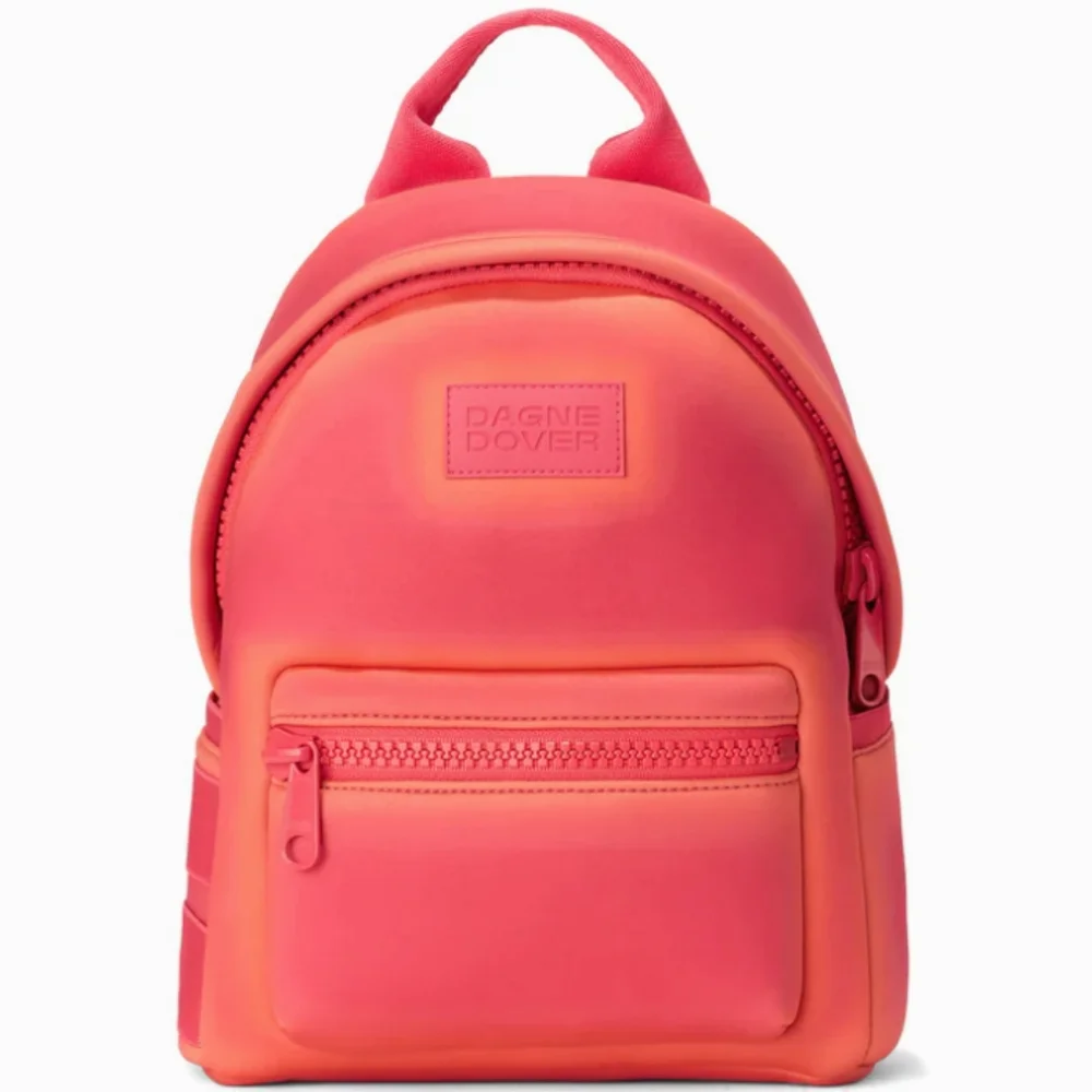 NWT Dagne Dover Small Dakota Neoprene Backpack - Heatwave - Picture 1 of 9